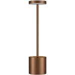 Lámparas marrones de metal de mesa minimalista 