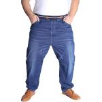Jeans stretch azules de poliester tallas grandes Clásico talla 7XL para hombre 