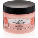 I Love English Rose Scented Body Butter, Packed With Shea Butter & Coconut Oil to Regenerate & Nourish the Skin, 85% Naturally Derived Ingredients, Vegan-Friendly - 330ml