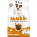 IAMS for Vitality Alimento para Perros Pequeños y Medianos Adultos con pollo fresco, 3 kg