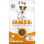 IAMS for Vitality Alimento para Perros Pequeños y Medianos de Edad Avanzada con pollo fresco, 3 kg
