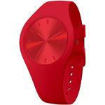 Relojes rojos de silicona de pulsera impermeables Ice Watch para mujer 