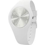 Relojes blancos de silicona de pulsera rebajados impermeables Ice Watch para mujer 