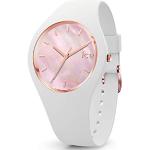 Relojes blancos de silicona de pulsera impermeables Ice Watch para mujer 