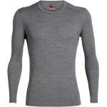 Camisetas grises de merino de manga larga rebajadas Icebreaker talla XL para hombre 