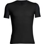 Camisetas deportivas negras de merino rebajadas manga corta transpirables Icebreaker Anatomica talla M para hombre 