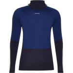 Camisetas interiores deportivas azul marino de merino de invierno transpirables Icebreaker Oasis asimétrico talla L para hombre 