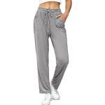 Pantalones grises de piel de chándal rebajados informales talla XL para mujer 