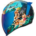 Icon Airflite Pleasuredome 4, casco integral L male Azul Claro/Verde/Blanco