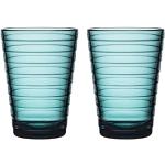 Copas azul marino de agua Iittala Aino en pack de 2 piezas para 2 personas 