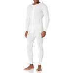 Pijamas blancos de algodón de invierno de punto para hombre 