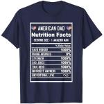Información nutricional de Funny American Dad, Father's Day USA Flag Camiseta