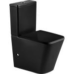 ﻿Inodoro compacto con sistema Rimless Negro y asiento amortiguado - W-CUBE_NG - Cube - Futurbaño