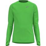 Camisetas deportivas verdes de poliester manga larga transpirables Inov-8 talla M de materiales sostenibles para hombre 