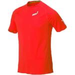 Camisetas interiores deportivas rojas de poliester manga larga transpirables Inov-8 talla XL de materiales sostenibles para hombre 