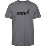Camisetas deportivas grises de algodón rebajadas Inov-8 talla S para hombre 