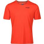 Camisetas rojas de poliester de running manga corta transpirables Inov-8 talla L de materiales sostenibles para mujer 