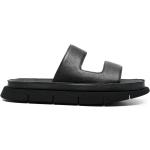 Sandalias negras de goma de cuero con tacón de 3 a 5cm con logo MARSÈLL talla 40,5 