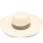 Sombreros beige de paja de paja  rebajados BORSALINO talla M para mujer 