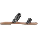 Sandalias negras de goma de tacón Inuovo talla 39 para mujer 