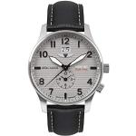 Relojes grises de acero inoxidable de pulsera impermeables hechos en Suiza Cuarzo analógicos 5 Bar para hombre 