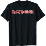 Camisetas negras de encaje con encaje  Iron Maiden Clásico con logo talla S para hombre 