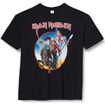 Iron Maiden Euro Tour Camiseta Manga Corta, Negro, XX-Large para Hombre