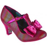 Zapatos rosas de cuero de tacón Irregular Choice talla 44 para mujer 
