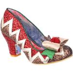 Zapatos derby rojos para fiesta con tacón de 7 a 9cm formales acolchados Irregular Choice talla 43 para mujer 