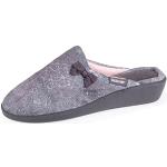 Zapatillas de casa grises con tacón de 3 a 5cm Isotoner Chinelas talla 36 para mujer 