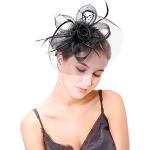 Sombreros negros de nailon de fiesta  para navidad vintage para mujer 