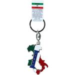 Italia - Llavero de cadena con símbolo de Italia - Fabricado en Italia - Recuerdo y objeto de colección - Unisex. Italia Vintage Tricolor Talla única