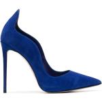 Zapatos azules de ante de tacón con logo LE SILLA talla 42 para mujer 