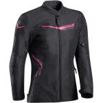 Ixon Slash Chaqueta textil de la motocicleta de las señoras, negro-rosa, tamaño XL para Mujer