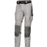 Pantalones grises de piel de motociclismo tallas grandes transpirables Doblados IXS con cinturón talla XXL 