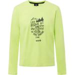 Camisetas deportivas orgánicas verdes de algodón rebajadas manga larga Izas talla S de materiales sostenibles para hombre 