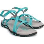 Sandalias azules de goma rebajadas de verano con velcro Izas talla 37 para mujer 