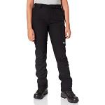 Pantalones negros de goma de softshell impermeables, transpirables, cortavientos Izas talla XL para mujer 
