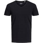 Camisetas negras de manga corta rebajadas Jack Jones talla L para hombre 
