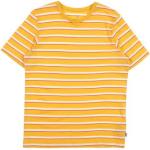 Camisetas amarillas de algodón de manga corta infantiles con rayas Jack Jones para niño 