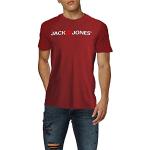 Camisetas rojas de manga corta rebajadas manga corta con cuello redondo Jack Jones talla M para hombre 