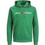 Cárdigans con capucha verdes con logo Jack Jones talla S para hombre 