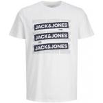 Camisetas blancas rebajadas informales Jack Jones para hombre 