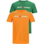 Camisetas estampada multicolor de algodón con logo Jack Jones talla XS para hombre 