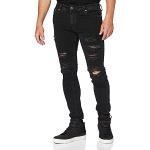 Jeans pitillos negros de algodón rebajados ancho W30 Jack Jones JJoriginal para hombre 