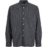 Camisas negras de manga larga manga larga marineras con rayas Jack Jones talla S para hombre 