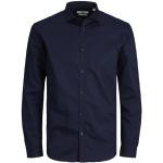 Camisas azul marino de algodón de manga larga rebajadas manga larga informales Jack Jones talla XL para hombre 
