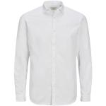 Camisas blancas de algodón de manga larga rebajadas tallas grandes manga larga Jack Jones talla XXL para hombre 