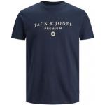Camisetas azul marino de manga corta rebajadas informales Jack Jones para hombre 