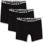 JACK & JONES Sense Noos Jnr-Juego de 3 Trunks Calzoncillo, Negro y Blanco, 164 cm para Niños